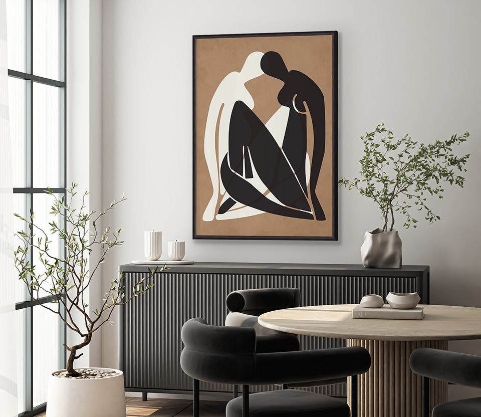 Amoureux Silhouette III (Canvas)