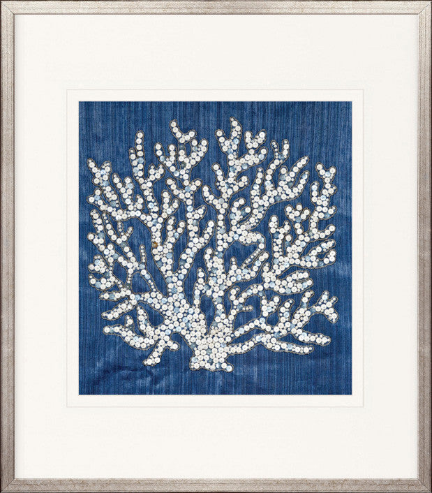 Coral Motif II (Navy)