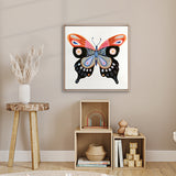 Almeria Butterfly II (Canvas) Large (860mm W x 860mm H)