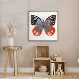 Almeria Butterfly III (Canvas) Large (860mm W x 860mm H)