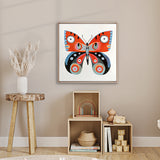 Almeria Butterfly IV (Canvas) Large (860mm W x 860mm H)