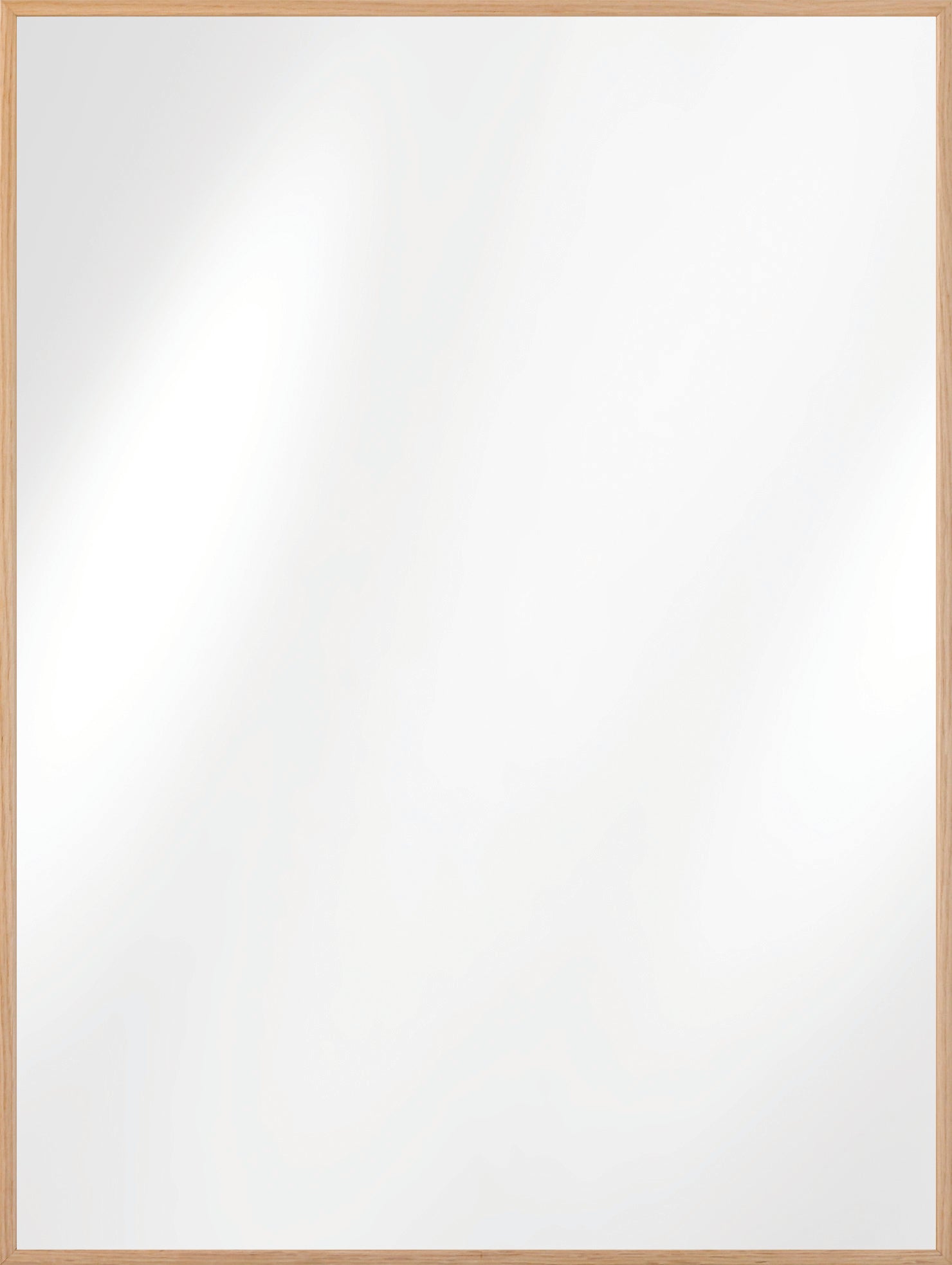 Ariel Slim Contemporary Mirror Woodland Natural