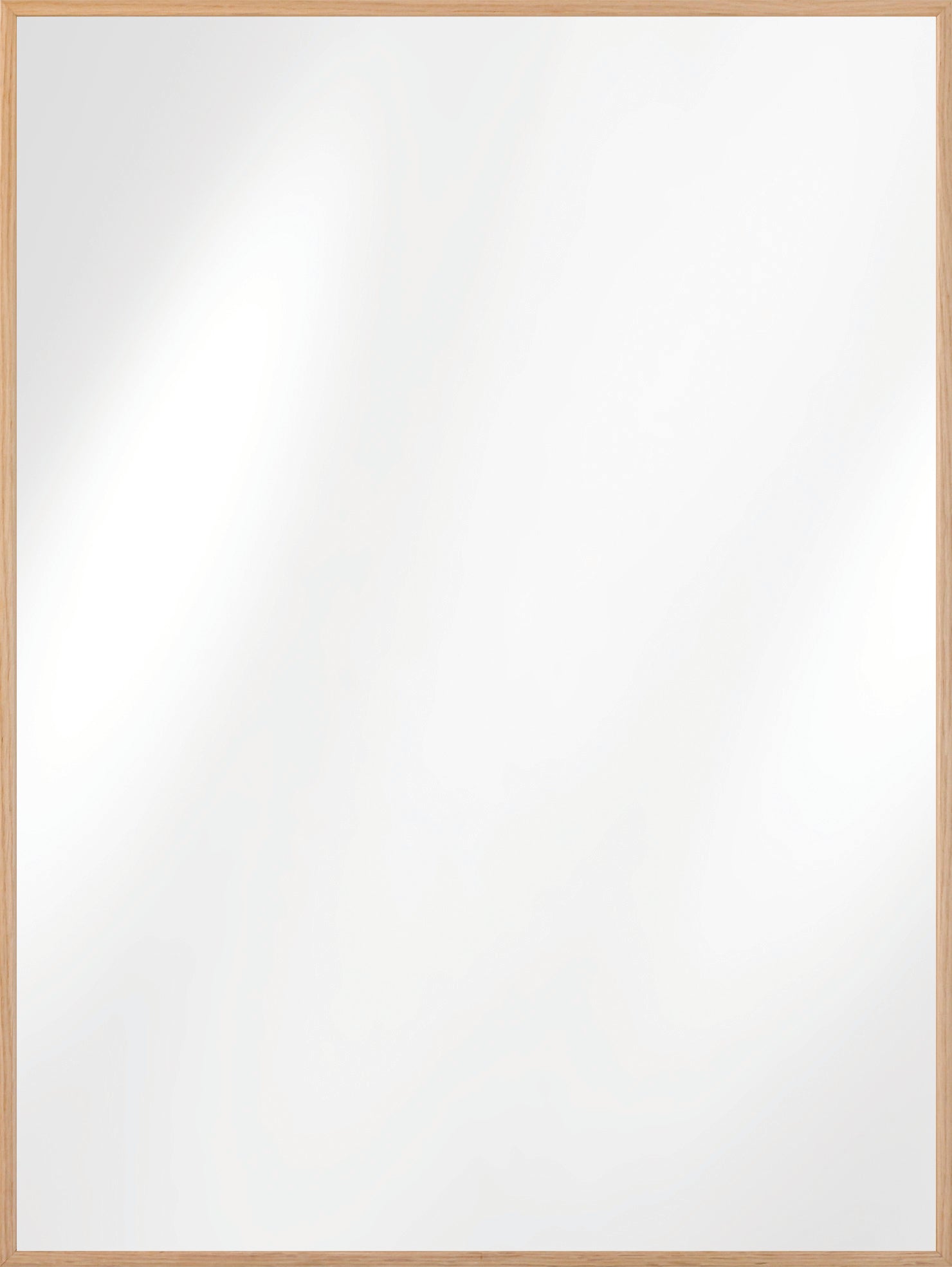 Ariel Slim Contemporary Mirror Woodland Natural