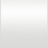 Ariel Slim Contemporary Mirror White Grain