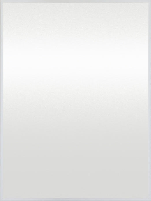 Ariel Slim Contemporary Mirror White Grain