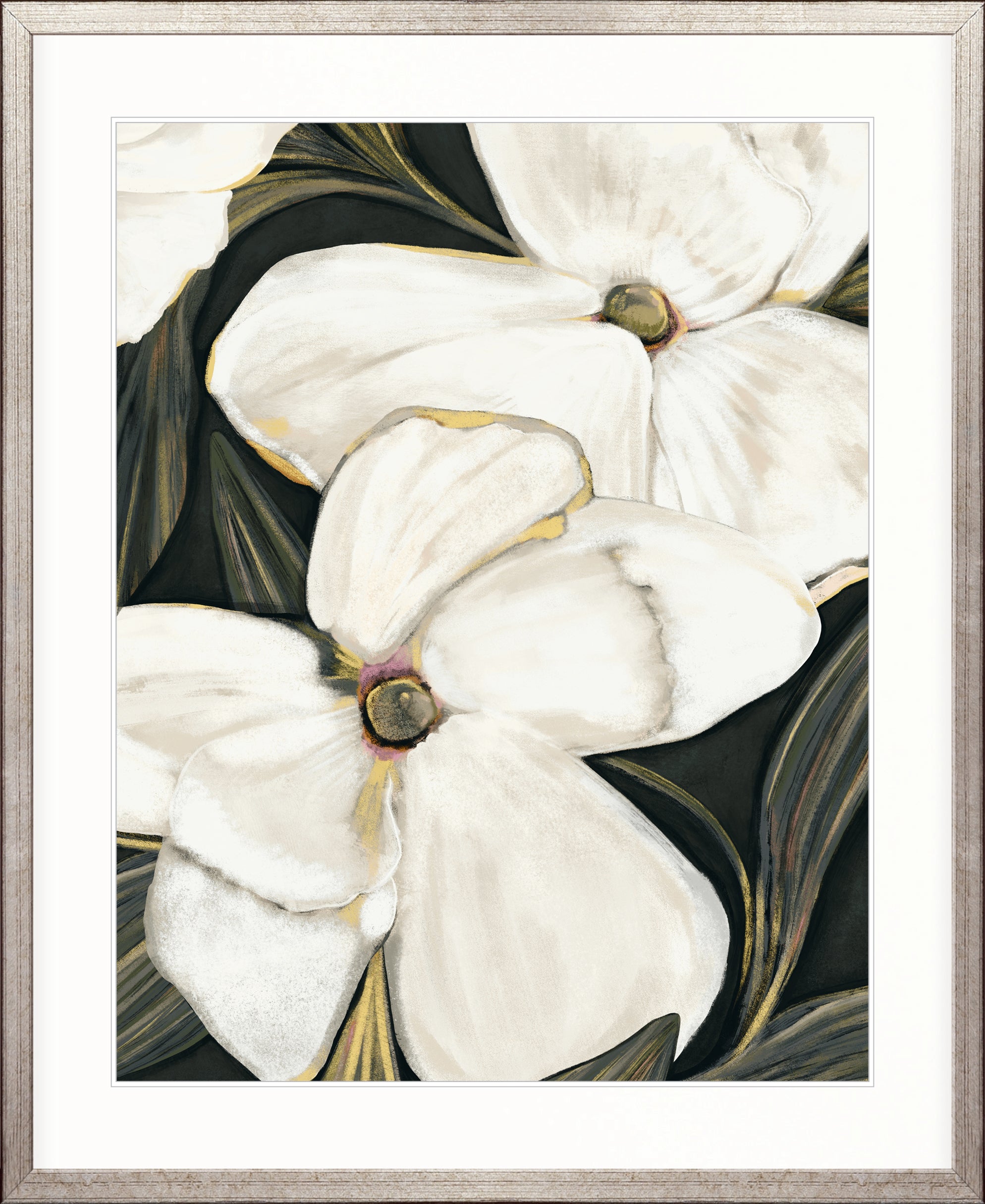 Ashcombe Botanical I X-Large (1000mm W x 1400mm H) / Clear Acrylic