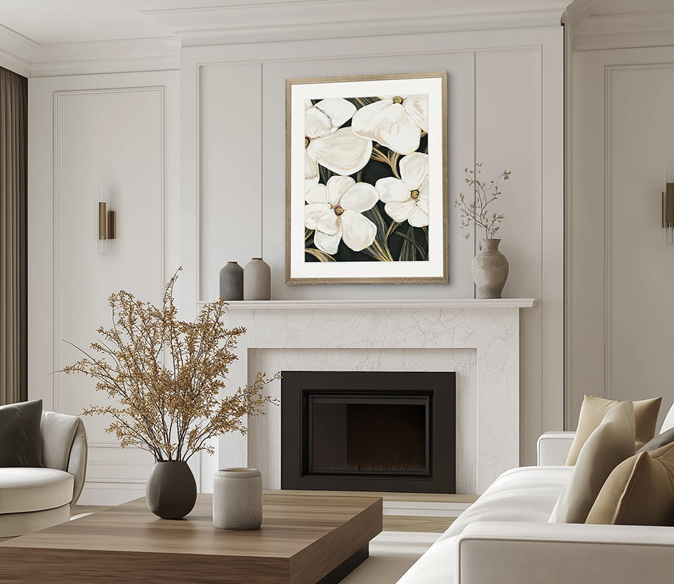Ashcombe Botanical IV X-Large (1000mm W x 1400mm H) / Clear Acrylic