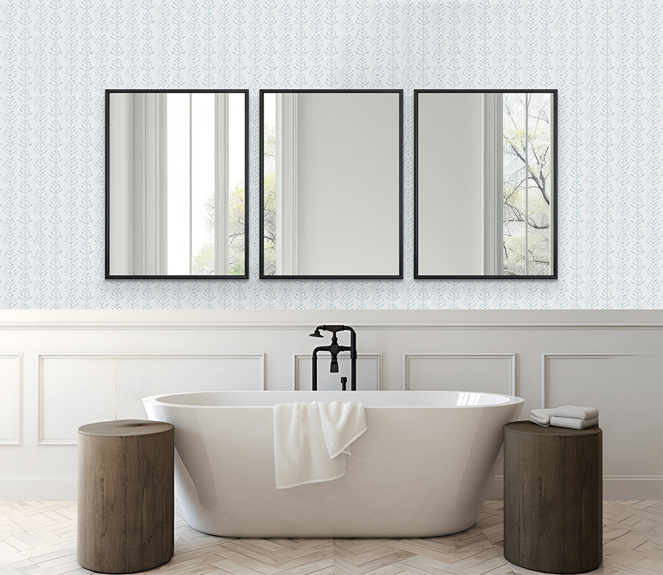 Ariel Slim Contemporary Mirror Black Grain