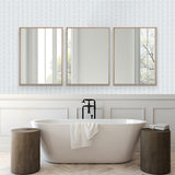 Ariel Slim Contemporary Mirror Woodland Natural