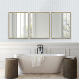 Ariel Slim Contemporary Mirror Soft Gold