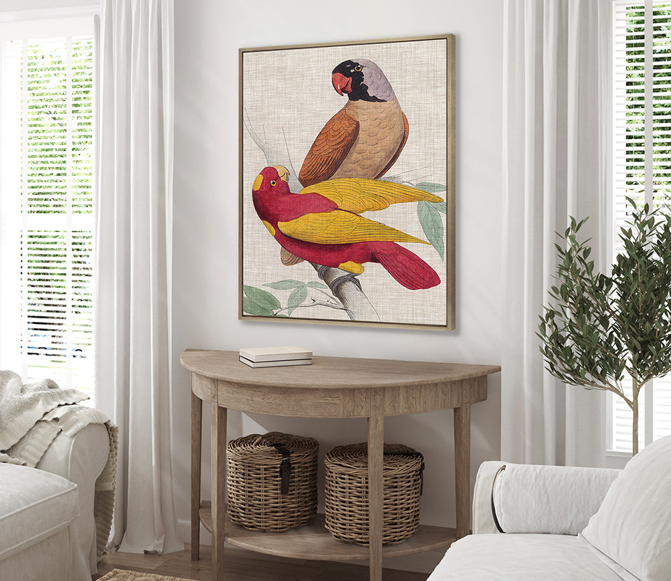Exotic Parrots II (Canvas)
