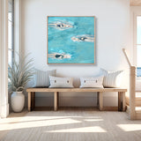 Water Dance XI (Canvas) Large (860mm W x 860mm H)