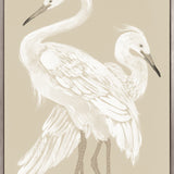 Deux Herons I (Canvas) Large (903mm W x 1109mm H)