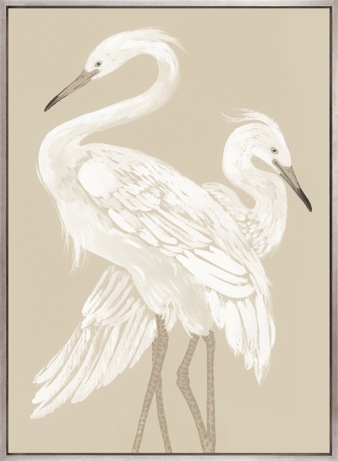 Deux Herons I (Canvas)