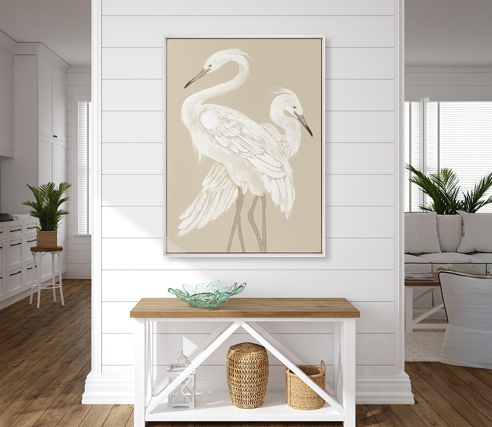Deux Herons I (Canvas)