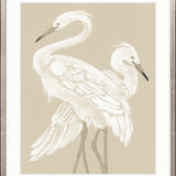 Deux Herons I Small (465mm W x 560mm H) / Standard Clear Glass