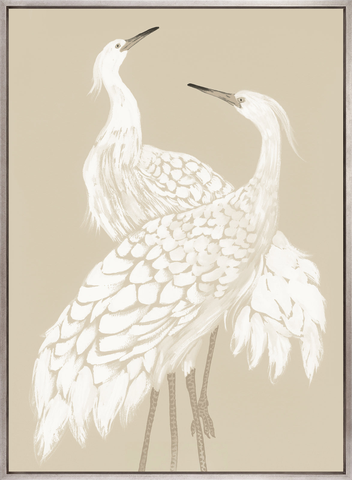 Deux Herons II (Canvas)