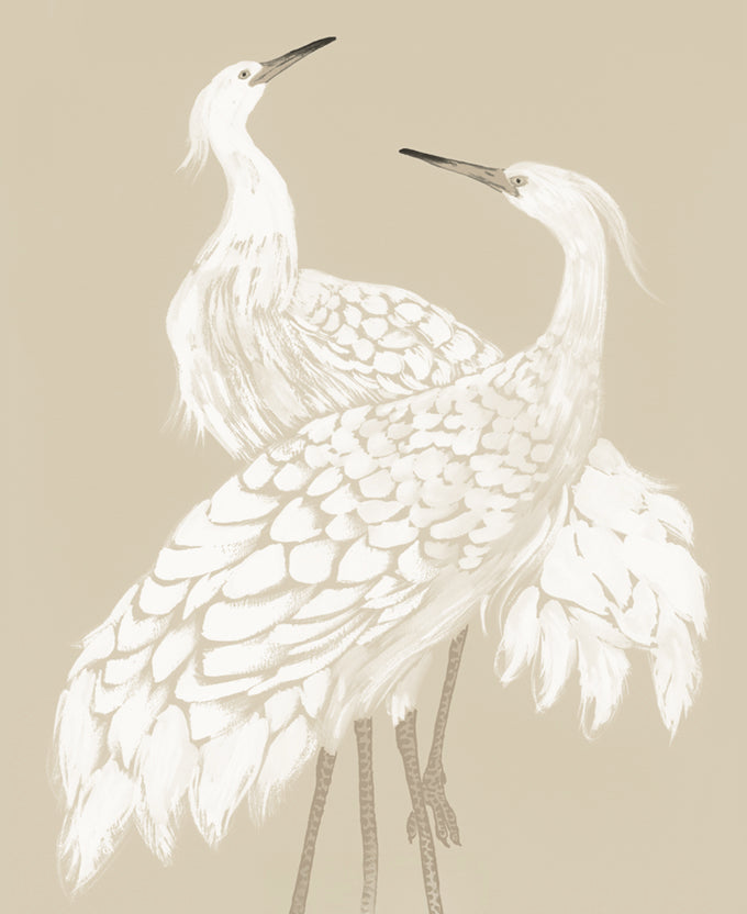 Deux Herons II (Canvas)