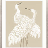 Deux Herons II Small (465mm W x 560mm H) / Standard Clear Glass