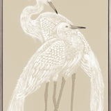 Deux Herons III (Canvas) Large (903mm W x 1109mm H)