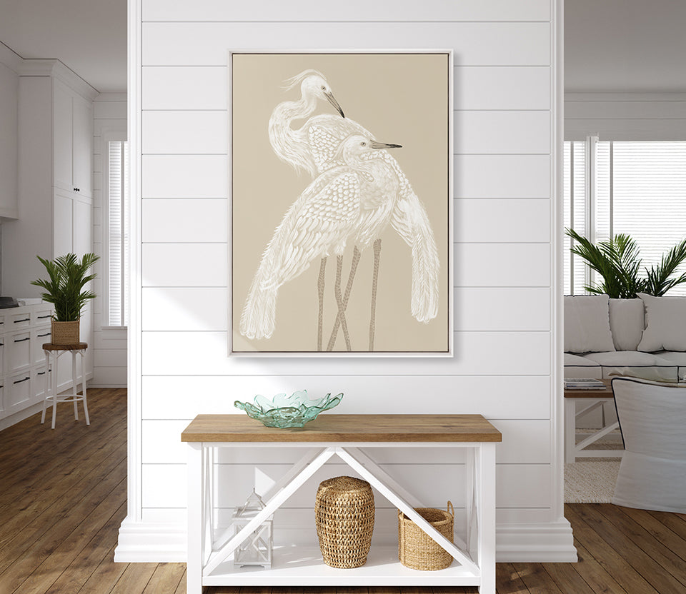 Deux Herons III (Canvas)