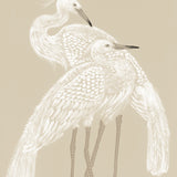 Deux Herons III (Canvas) Large (903mm W x 1109mm H)