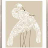 Deux Herons III Small (465mm W x 560mm H) / Standard Clear Glass