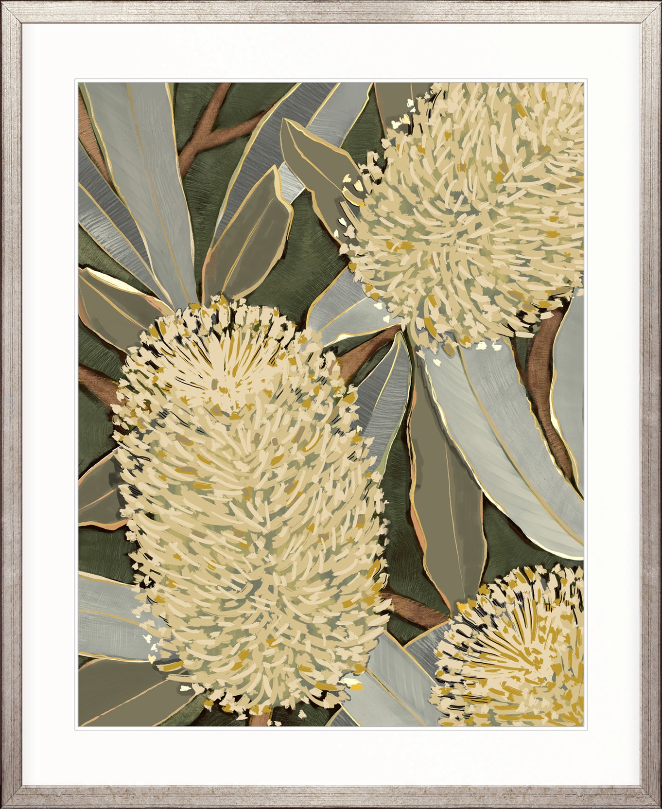 Dryandra Grove I X-Large (1000mm W x 1400mm H) / Clear Acrylic