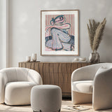 Espen Abstract II Small (465mm W x 560mm H) / Standard Clear Glass