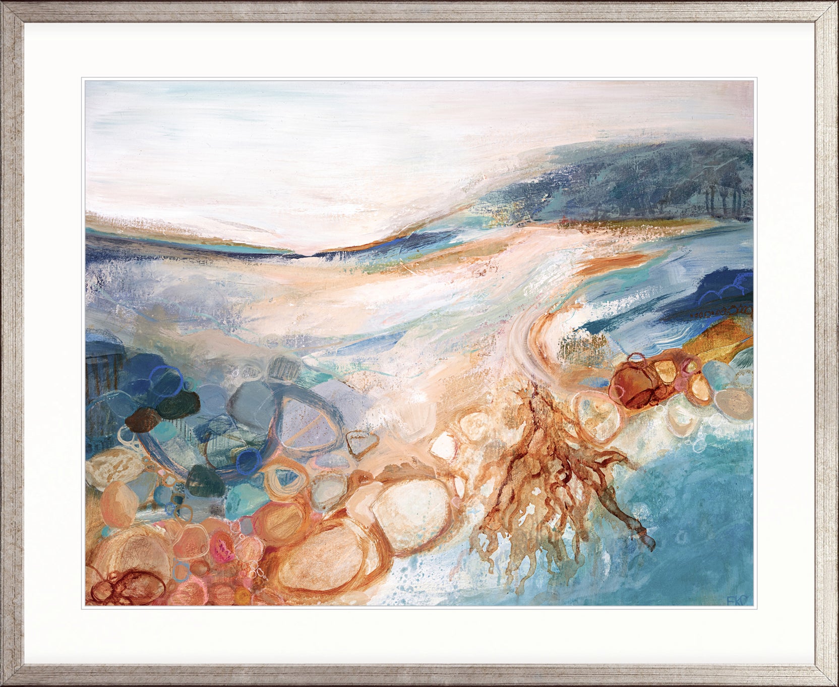 Estuary Abstract I X-Large (1000mm W x 1400mm H) / Clear Acrylic