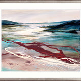 Estuary Abstract III X-Large (1000mm W x 1400mm H) / Clear Acrylic