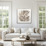 Fern Whisper IV Small (550mm W x 550mm H) / Standard Clear Glass