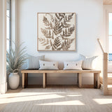 Fern Whisper V (Canvas) Large (860mm W x 860mm H)