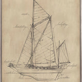 Fourwinds Sail I (Canvas) Large (903mm W x 1109mm H)