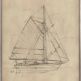 Fourwinds Sail V (Canvas) Large (903mm W x 1109mm H)