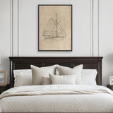 Fourwinds Sail V (Canvas) Large (903mm W x 1109mm H)