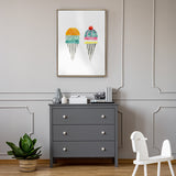 Freya Sorbet II (Canvas) Large (903mm W x 1109mm H)