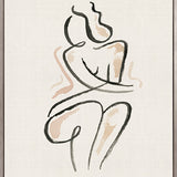 Modern Nude Form III (Canvas)