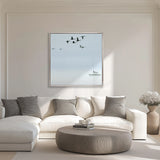 Harbour Drift V (Canvas) Large (860mm W x 860mm H)