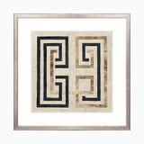 Metallic Geometric I Small (550mm W x 550mm H) / Standard Clear Glass