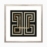 Metallic Geometric II Small (550mm W x 550mm H) / Standard Clear Glass
