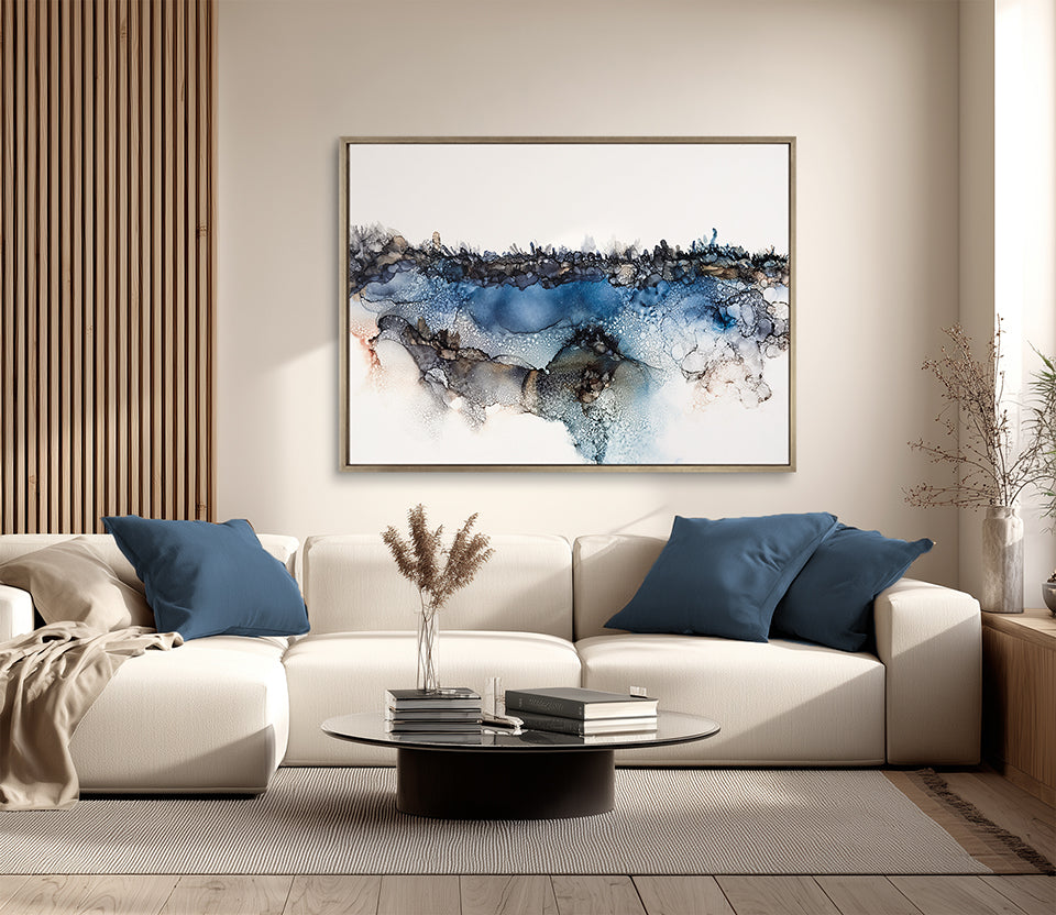 Indigo Bay Abstract II (Canvas)