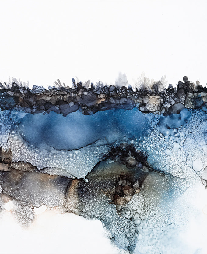 Indigo Bay Abstract II (Canvas)