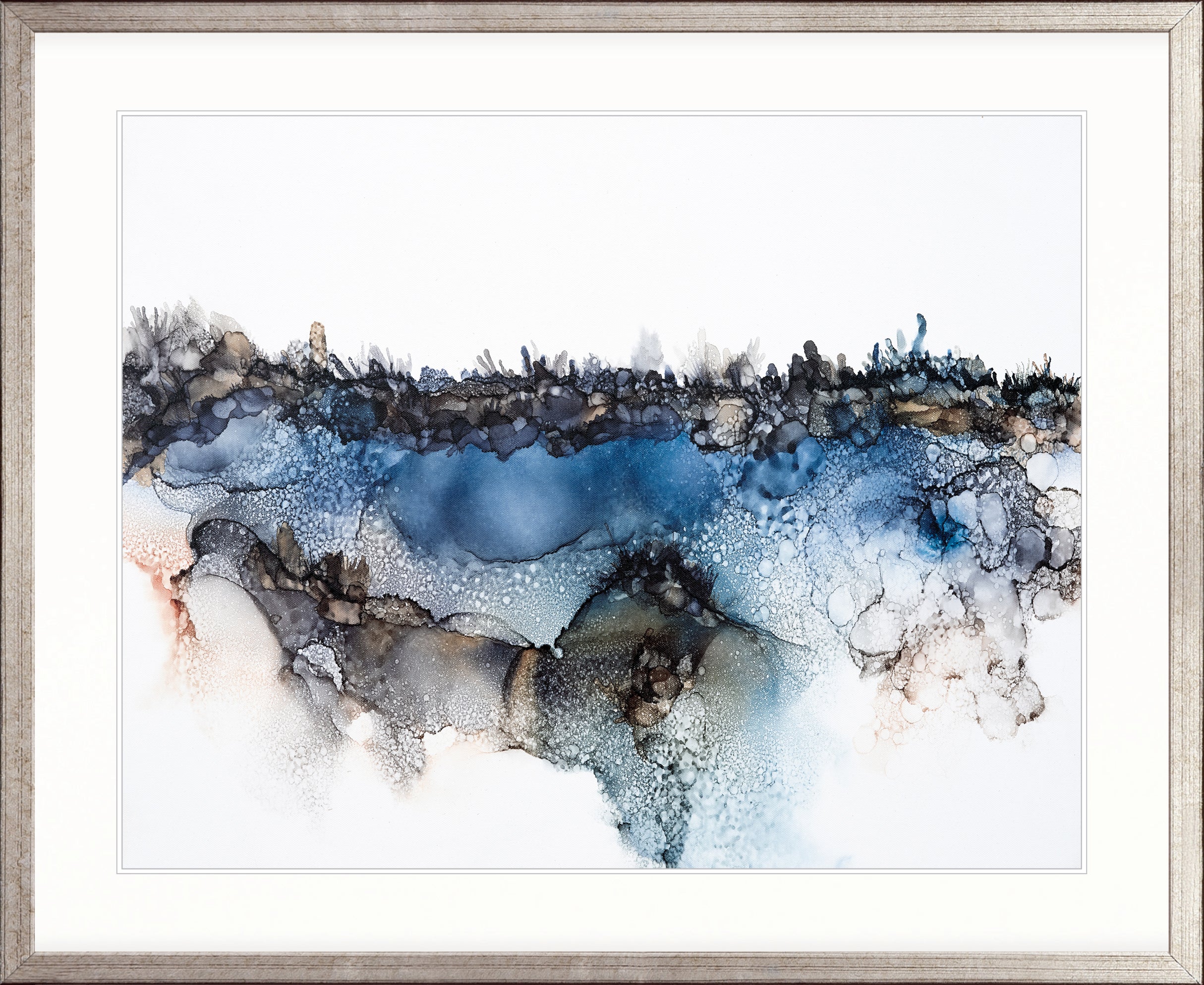 Indigo Bay Abstract II X-Large (1400mm W x 1000mm H) / Clear Acrylic