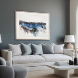 Indigo Bay Abstract II X-Large (1400mm W x 1000mm H) / Clear Acrylic