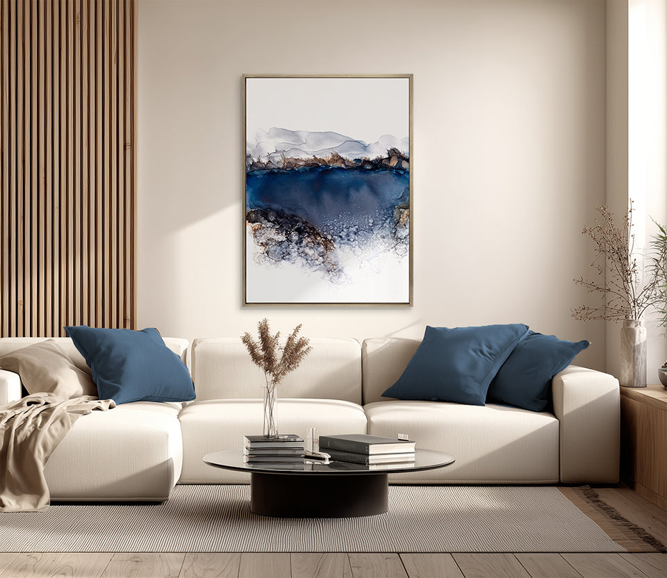Indigo Bay Abstract III (Canvas)