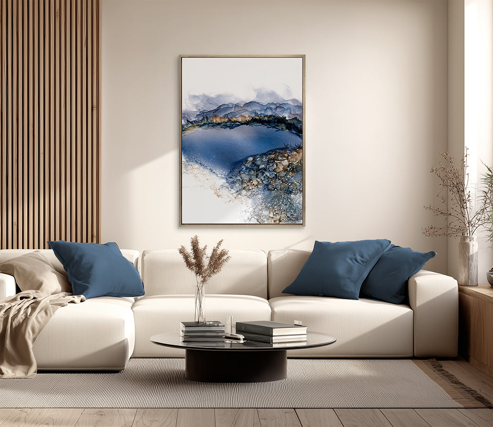 Indigo Bay Abstract IV (Canvas)