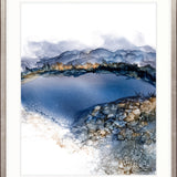 Indigo Bay Abstract IV X-Large (1000mm W x 1400mm H) / Clear Acrylic