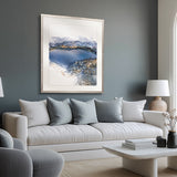 Indigo Bay Abstract IV X-Large (1000mm W x 1400mm H) / Clear Acrylic