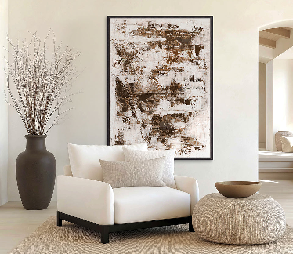 Kensai Earth Abstract I (Canvas)